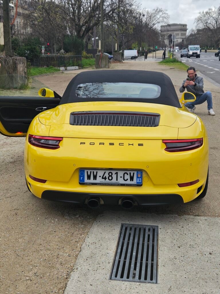 Porsche 991 jaune racing