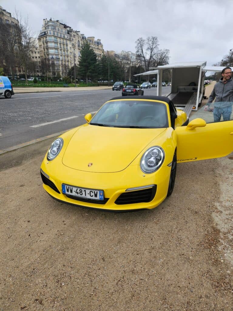 Porsche 991 jaune racing