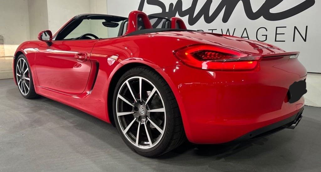 Porsche Boxster 981 S rouge Import