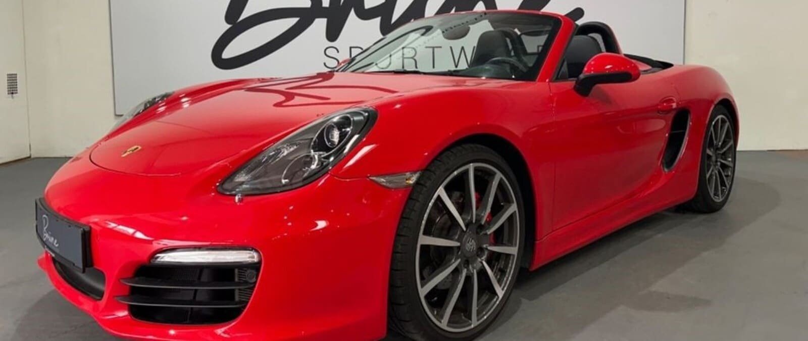 Porsche Boxster 981 S rouge Import