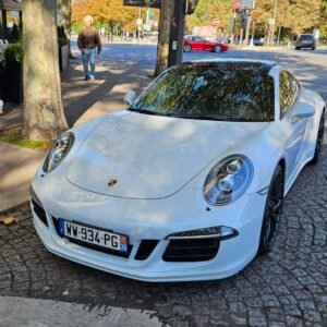 Porsche 911 991.1 GTS Blanche Suède Import Paris