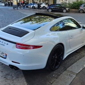 Porsche 911 991.1 GTS Blanche Suède Import Paris