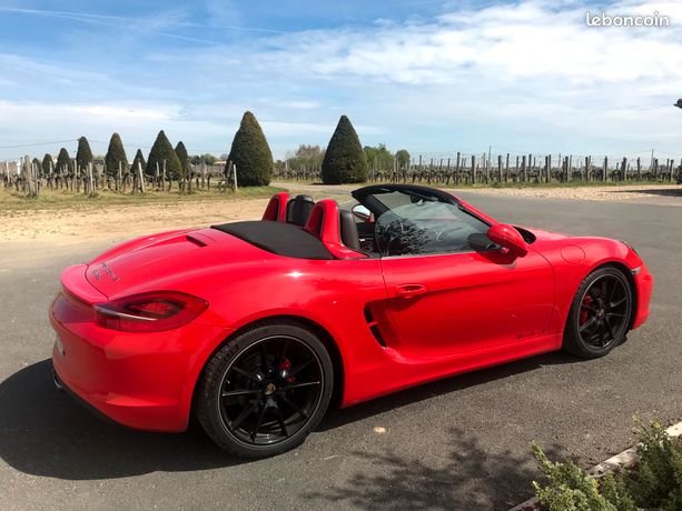 Porsche Boxster 981 S 315ch couleur rouge indien Import