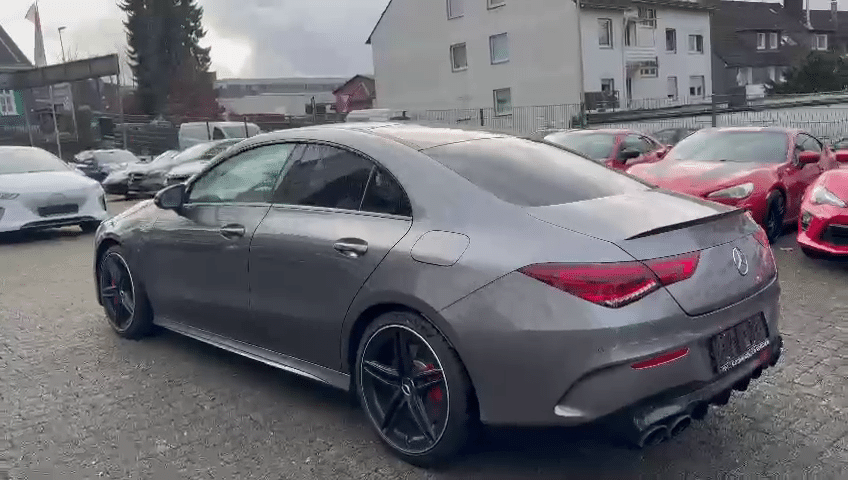 Mercedes-Benz CLA 45 S AMG grise 2020 en Importation Mercedes Allemagne