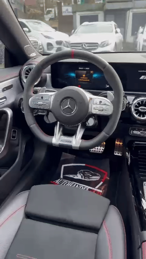 Mercedes-Benz CLA 45 S AMG grise 2020 en Importation Mercedes Allemagne