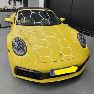 Porsche 911 de type 992 phase 1 S délivrant 450ch boite PDK Jaune racing en importation Allemagne