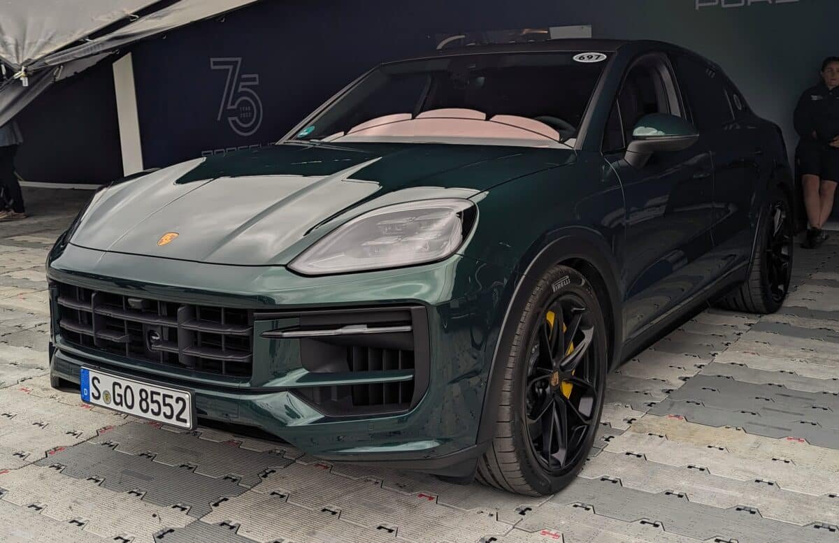Porsche Cayenne Coupe couleur verte en Allemagne
