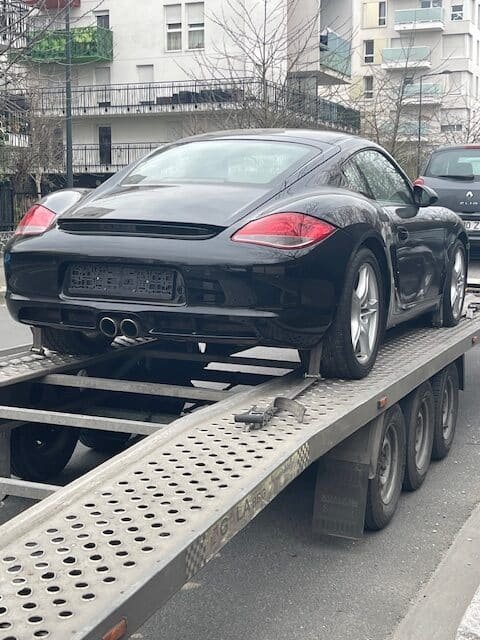 Porsche Cayman 987 S 320ch PDK Noir livraison en importation Allemagne