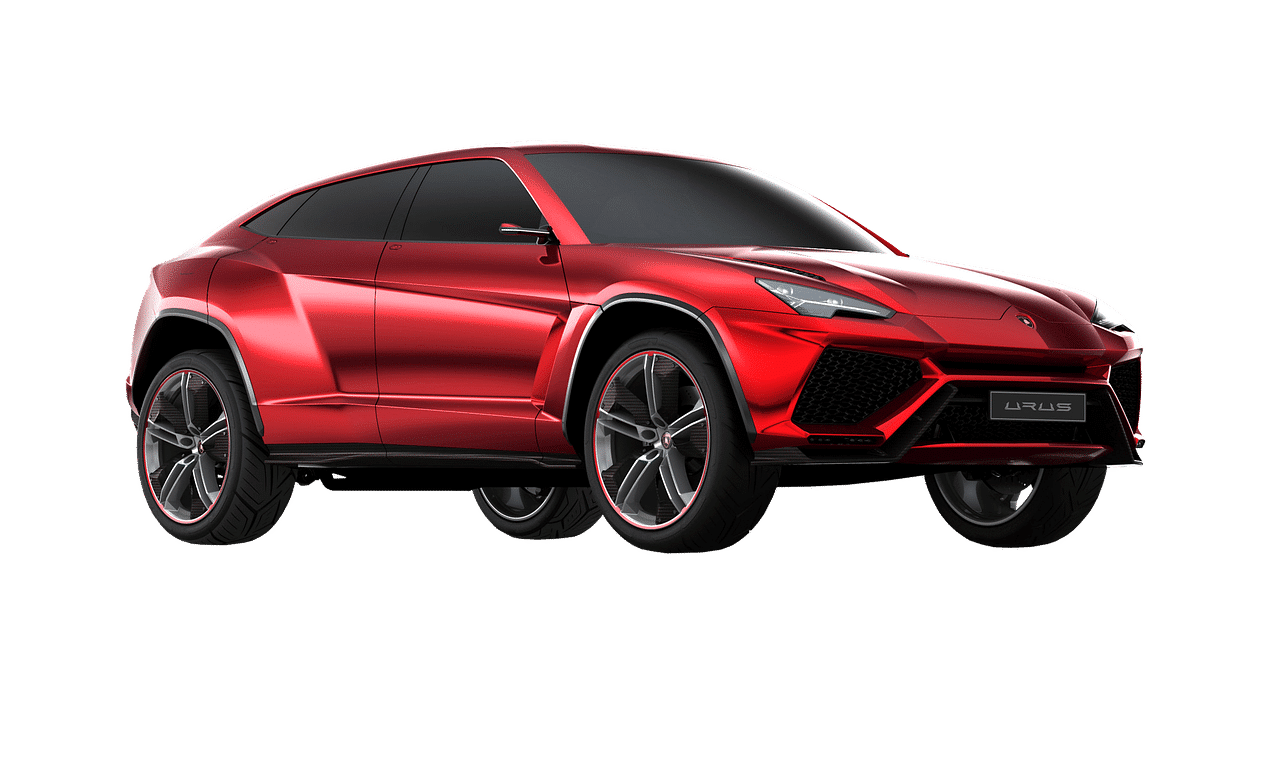 Lamborghini Urus couleur rouge en importation