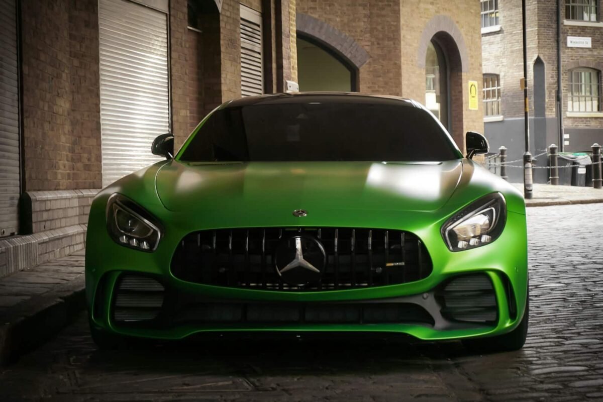 Mercedes AMG Mandataire Allemagne face avant couleur vert pomme