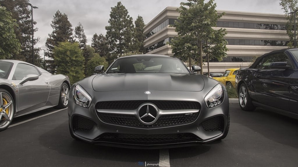 Mercedes AMG Import en Allemagne face avant gris anthracite