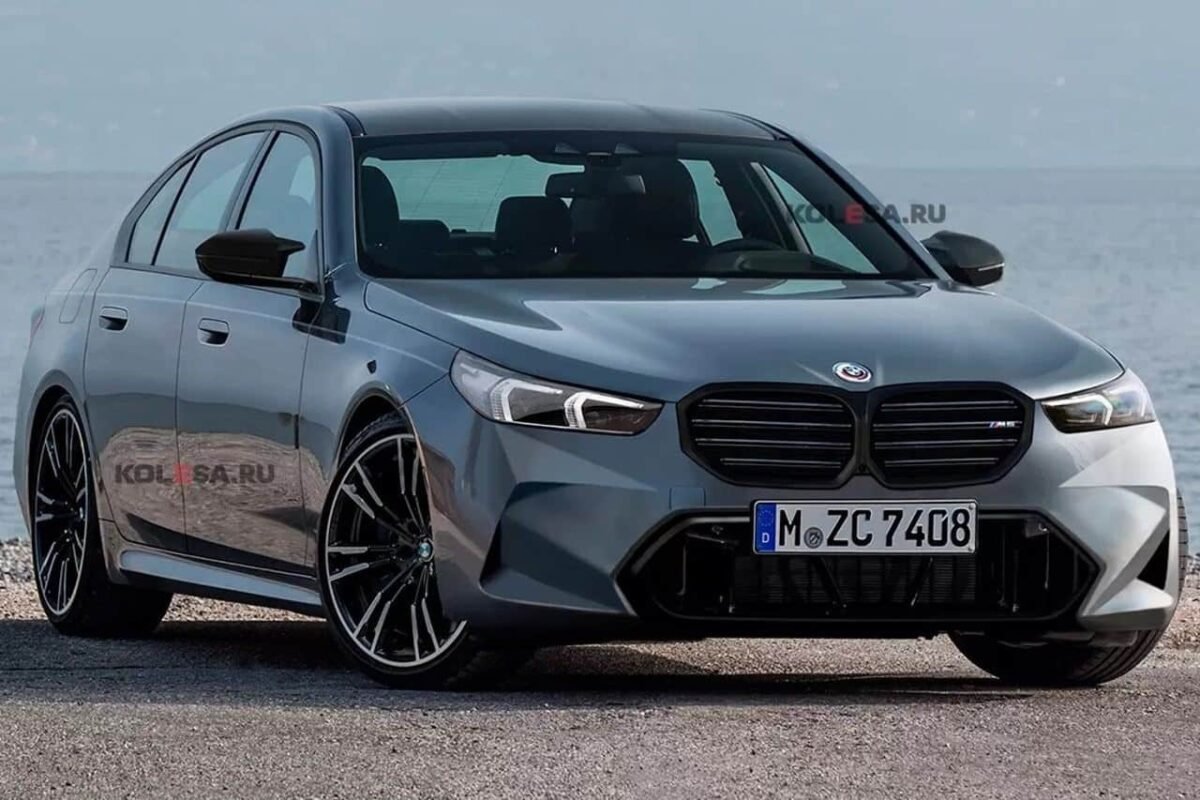 BMW M5 Allemagne bleu et grise