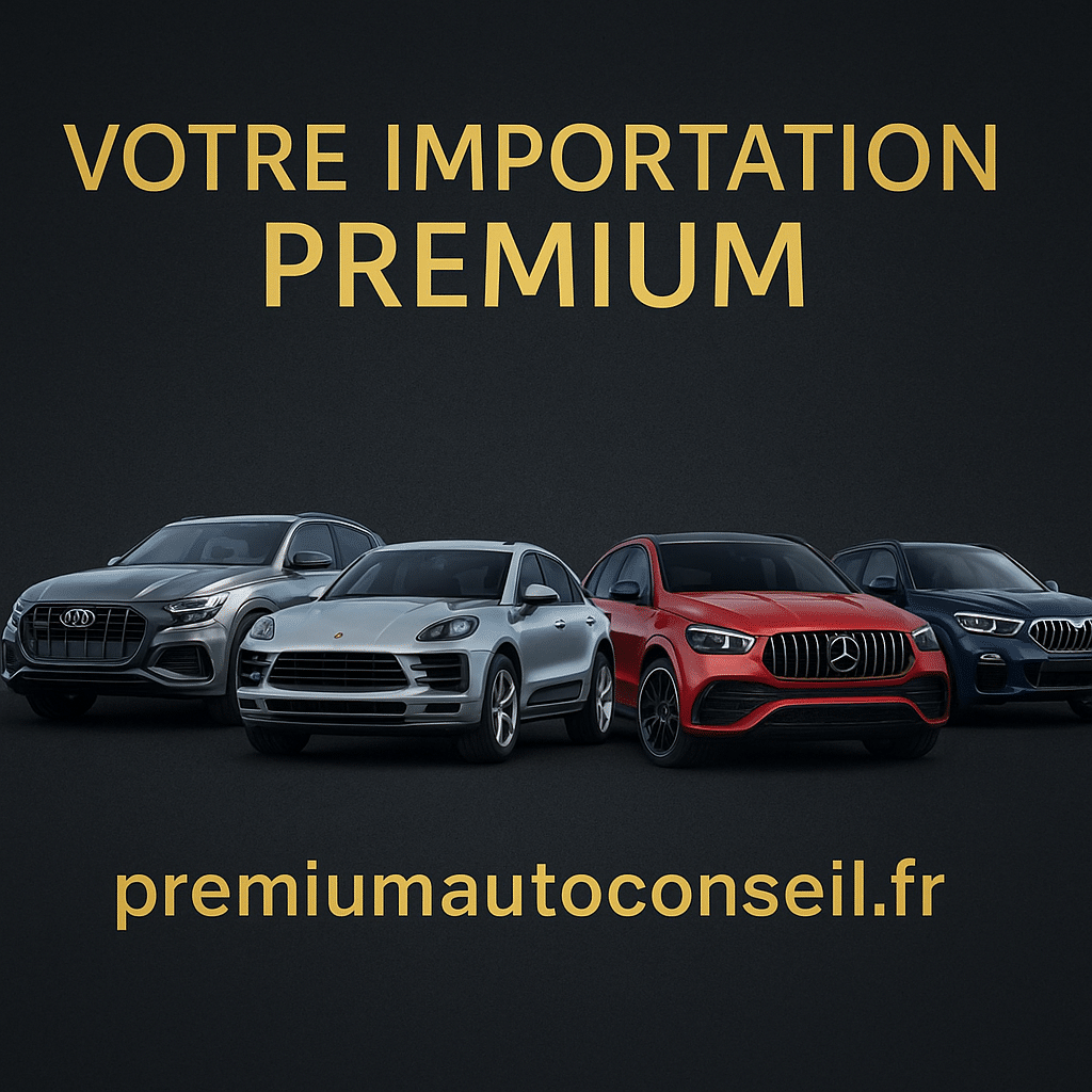 Importation Porsche Audi BMW Mercedes Gamme Premium
