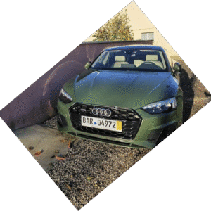 Audi A5 Sportback 50TDI Quattro vert kaki intérieur cuir clait