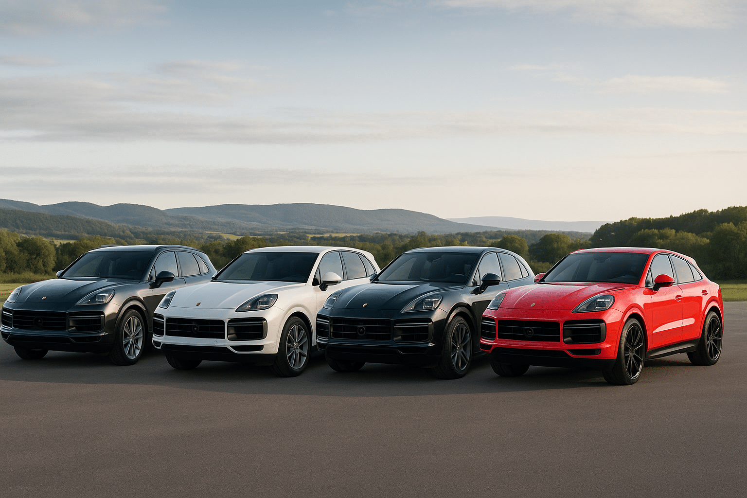 Gamme Porsche Cayenne Allemagne en occasion - blanc, gris, rouge