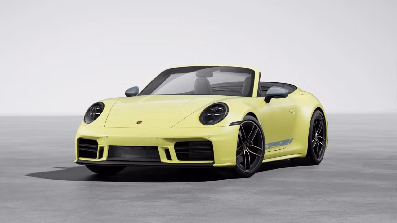 Porsche 911 Carrera T Allemagne couleur jaune