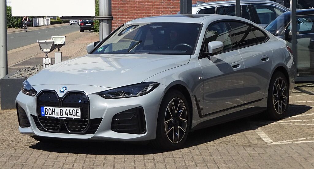 BMW I4 occasion Allemagne gris nardo en Import